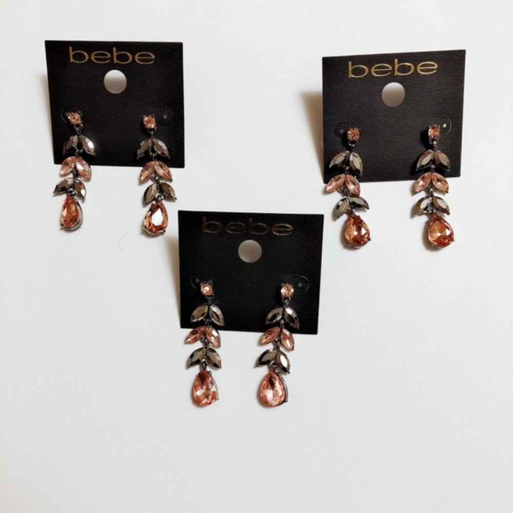 Crystal Linear Earrings - Picture 7 of 7